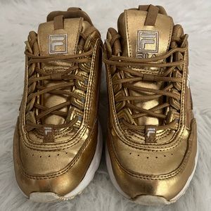 Gold Filas Women’s Size 7.5